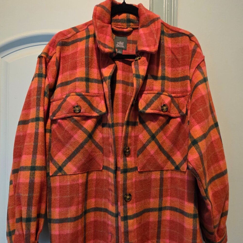 Wild Fable Plaid Shacket - Vibrant and Cozy